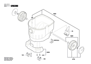 New Genuine Bosch 2610033213 Motor