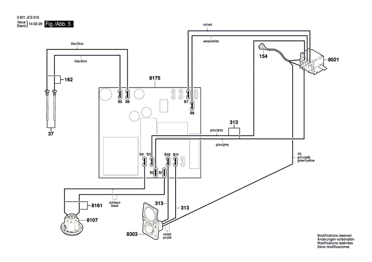 New Genuine Bosch 2610033213 Motor