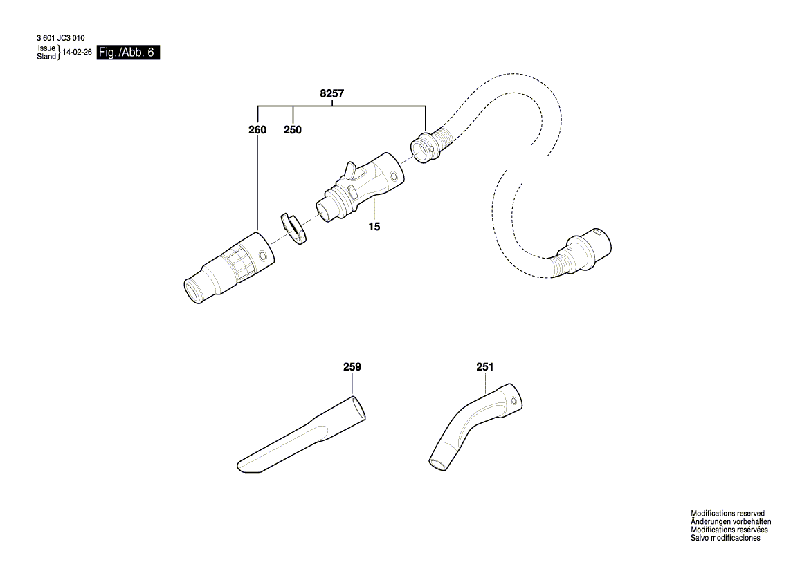 New Genuine Bosch 2610033213 Motor