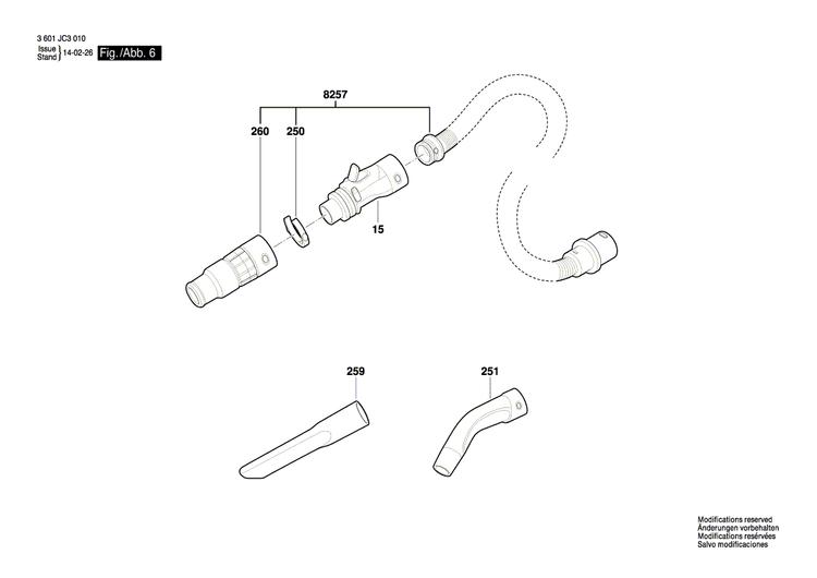 New Genuine Bosch 2610033213 Motor