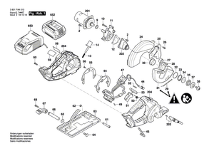 New Genuine Bosch 2610034102 Warning Label