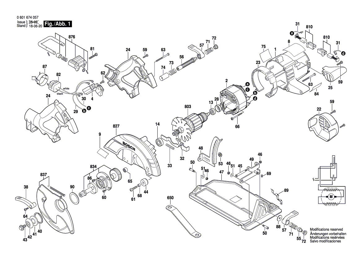 New Genuine Bosch 2610038934 Cable