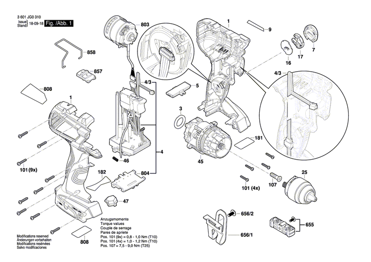New Genuine Bosch 2610067340 Manufacturer's nameplate