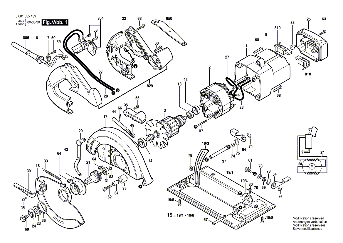 New Genuine Bosch 2610321608 Switch