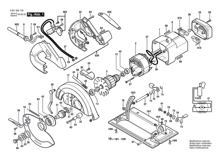 New Genuine Bosch 2610321608 Switch