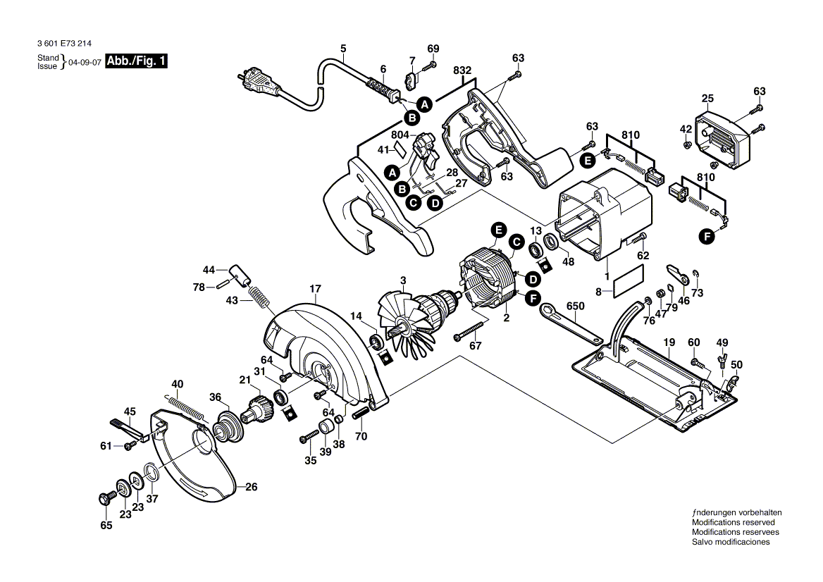 New Genuine Bosch 2610341377 Cable