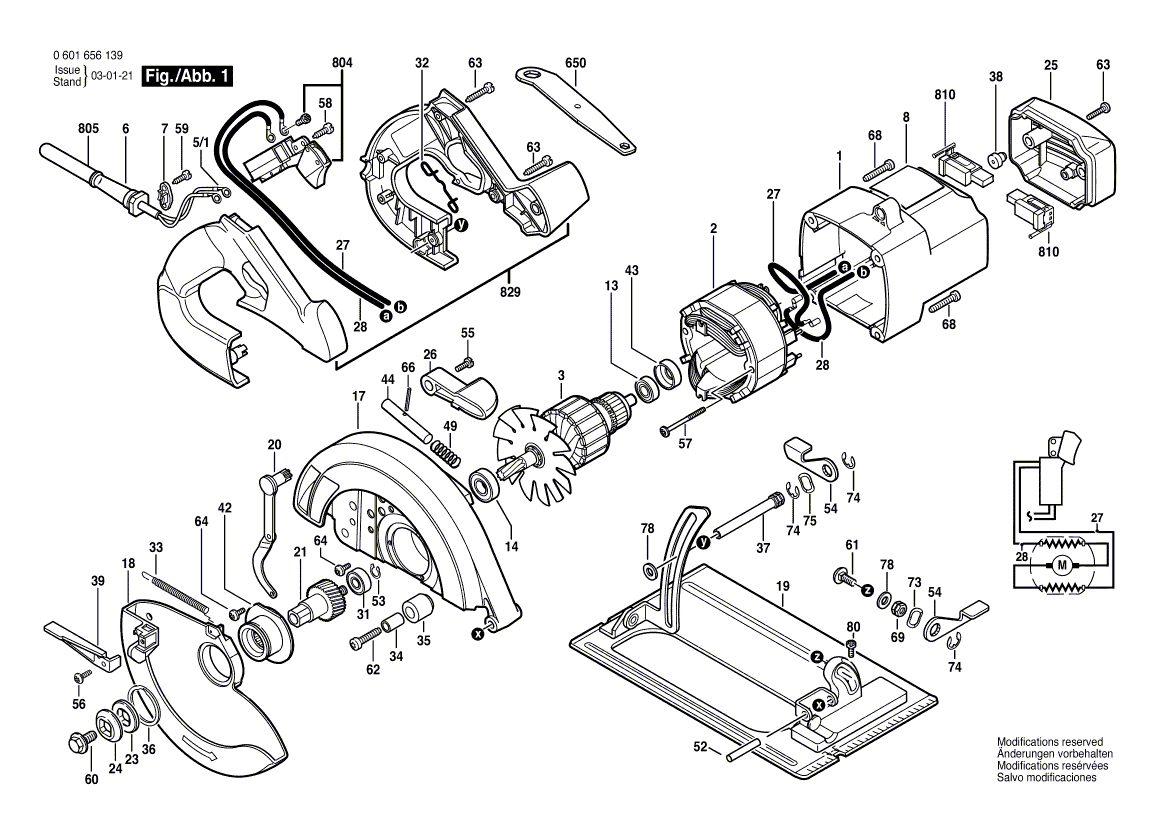 New Genuine Bosch 2610350656 Housing Cover