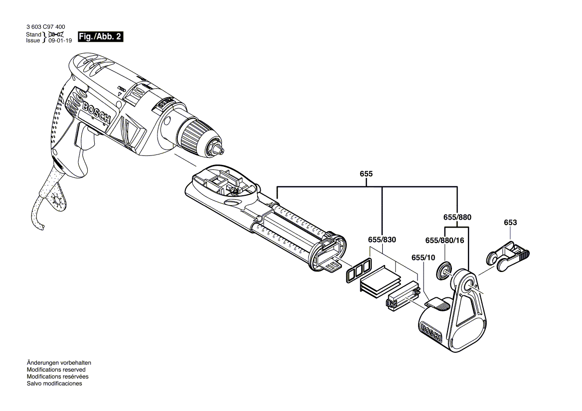New Genuine Bosch 2610391620 Switch