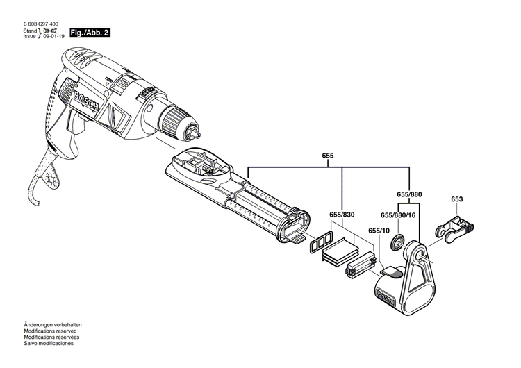 New Genuine Bosch 2610391620 Switch
