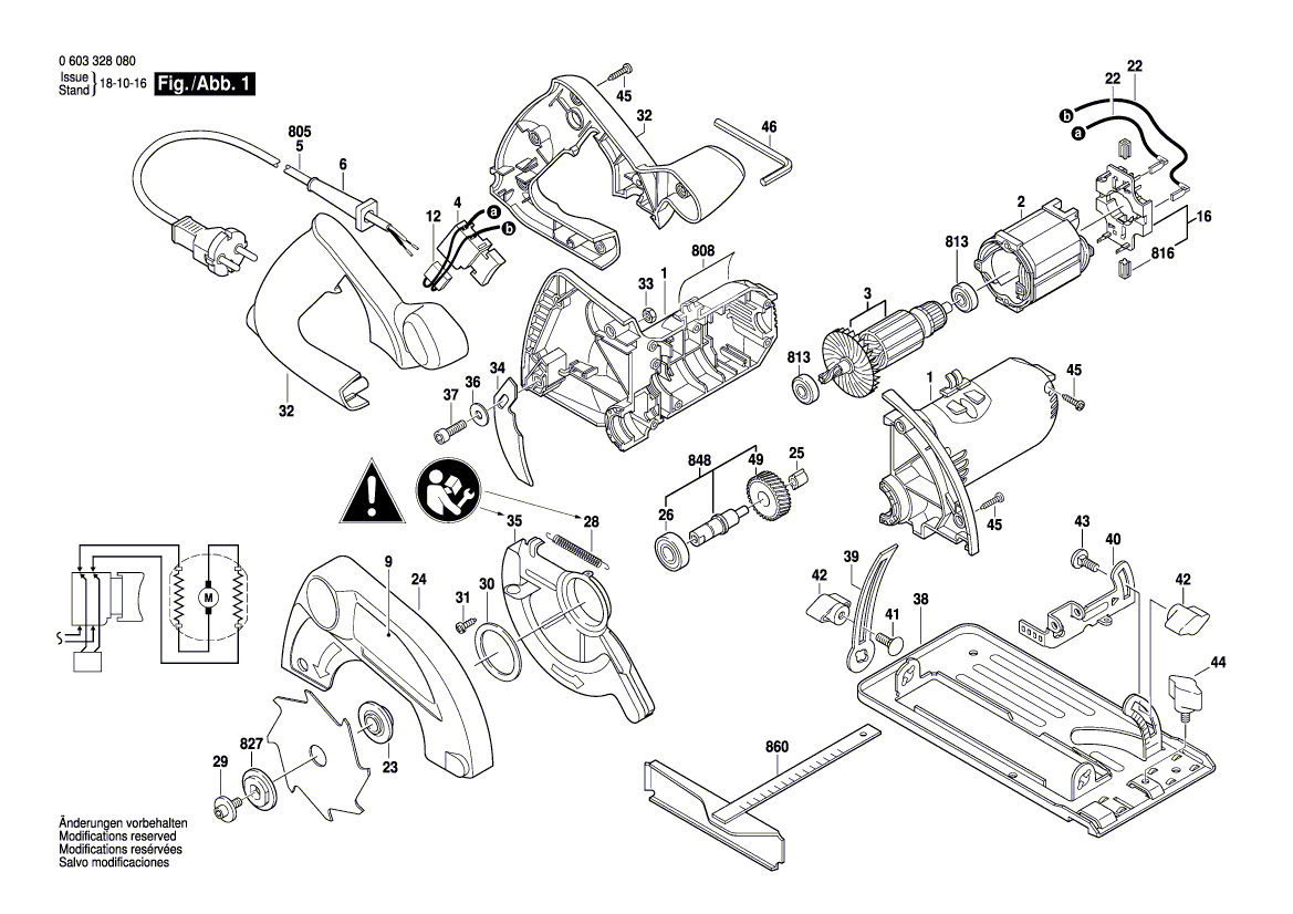 New Genuine Bosch 2610391898 Brush Plate