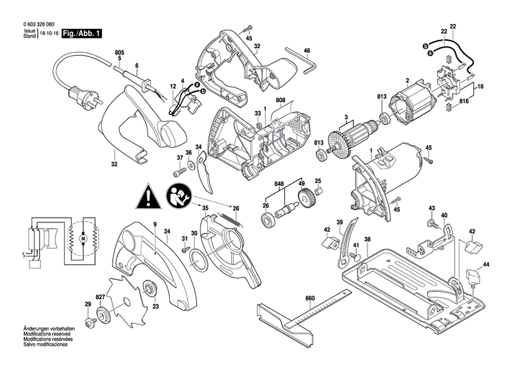 New Genuine Bosch 2610391898 Brush Plate