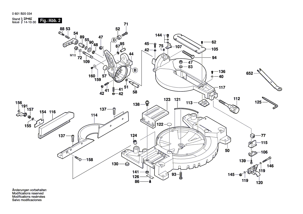 New Genuine Bosch 2610907813 Saw Table