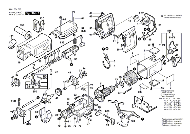 New Genuine Bosch 2610908814 Counterweight