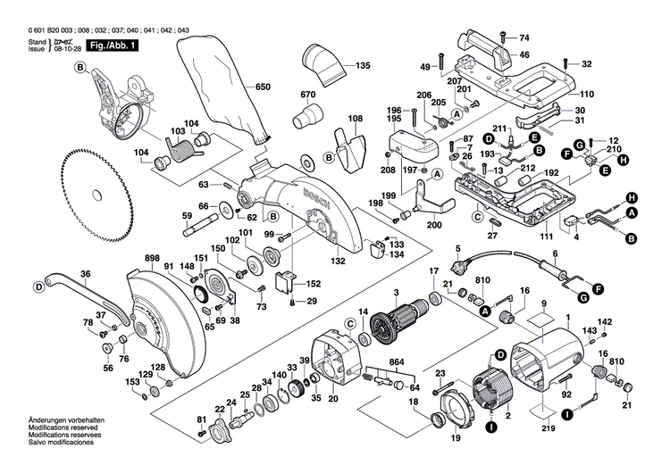 New Genuine Bosch 2610909006 Warning Label