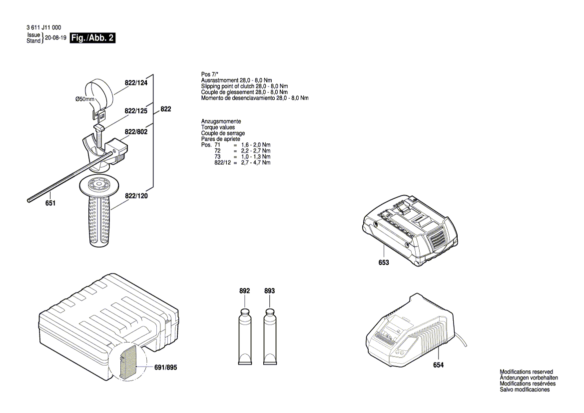 New Genuine Bosch 2610909077 axial flow fan