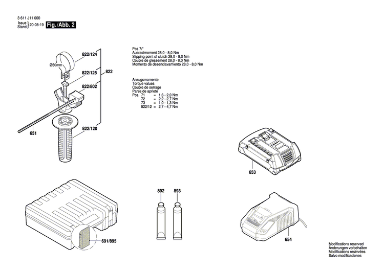 New Genuine Bosch 2610909077 axial flow fan