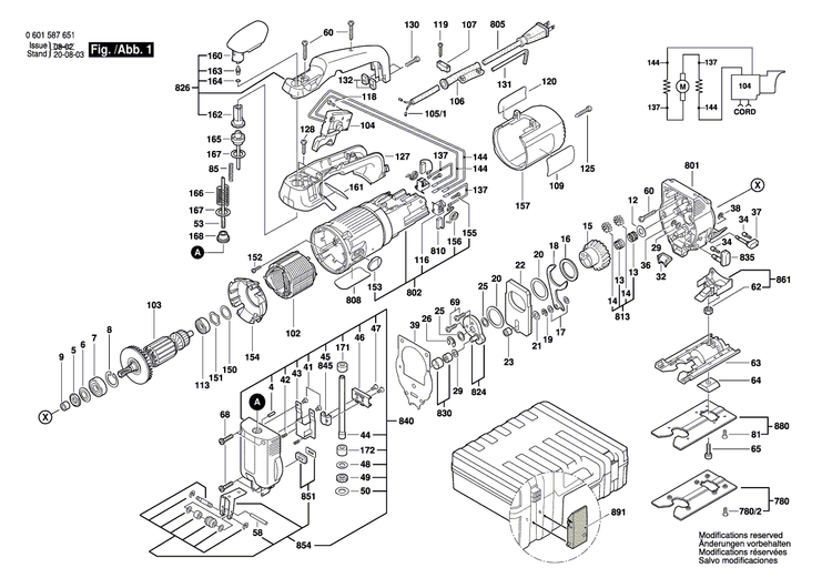 New Genuine Bosch 2610909242 Armature With Fan