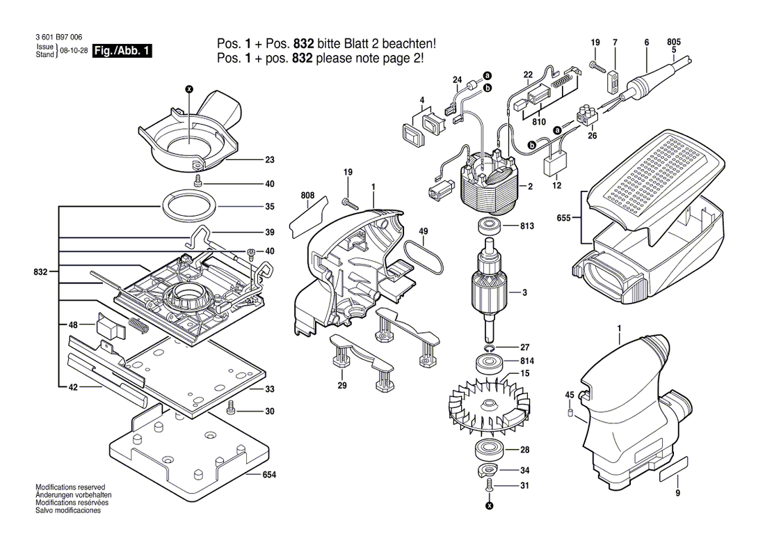 New Genuine Bosch 2610910009 Connection Block