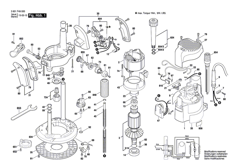 New Genuine Bosch 2610910606 Locking Device