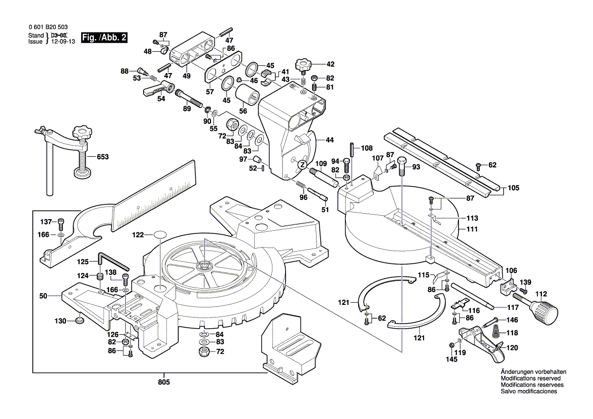 New Genuine Bosch 2610911552 Saw Table