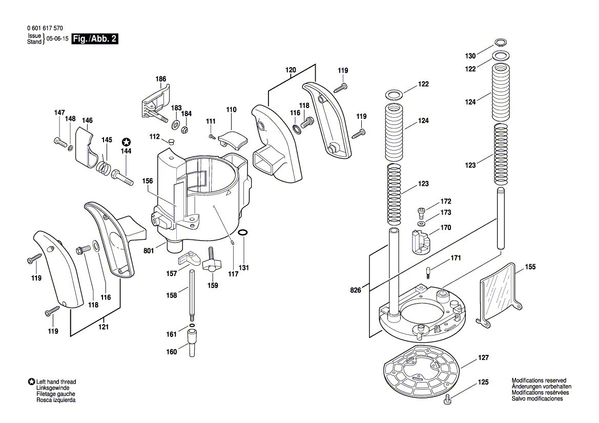 New Genuine Bosch 2610912594 Protection cover