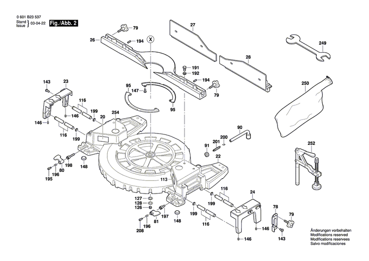 New Genuine Bosch 2610915750 Motor Housing