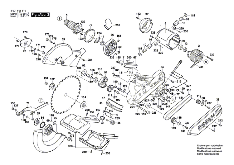 New Genuine Bosch 2610916792 Sliding Rail