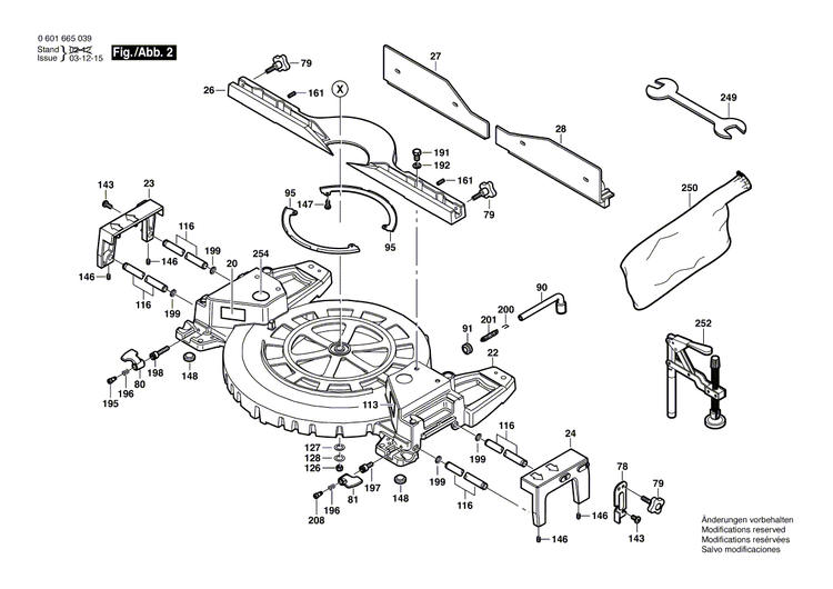 New Genuine Bosch 2610916801 Flange