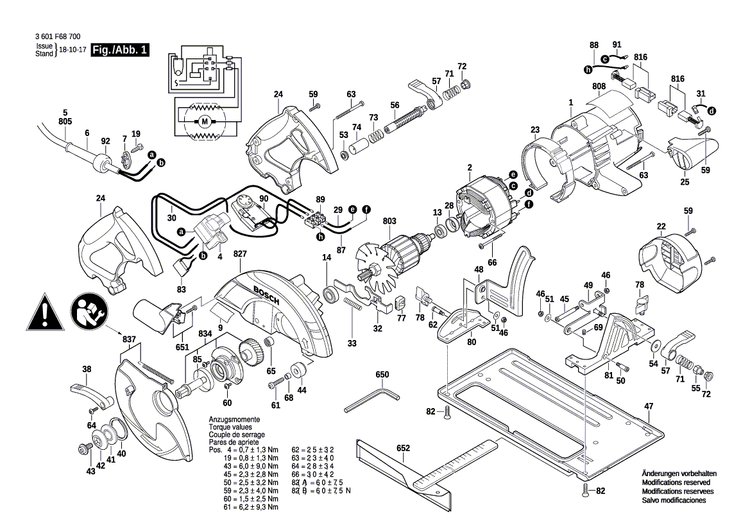 New Genuine Bosch 2610917049 Motor Housing