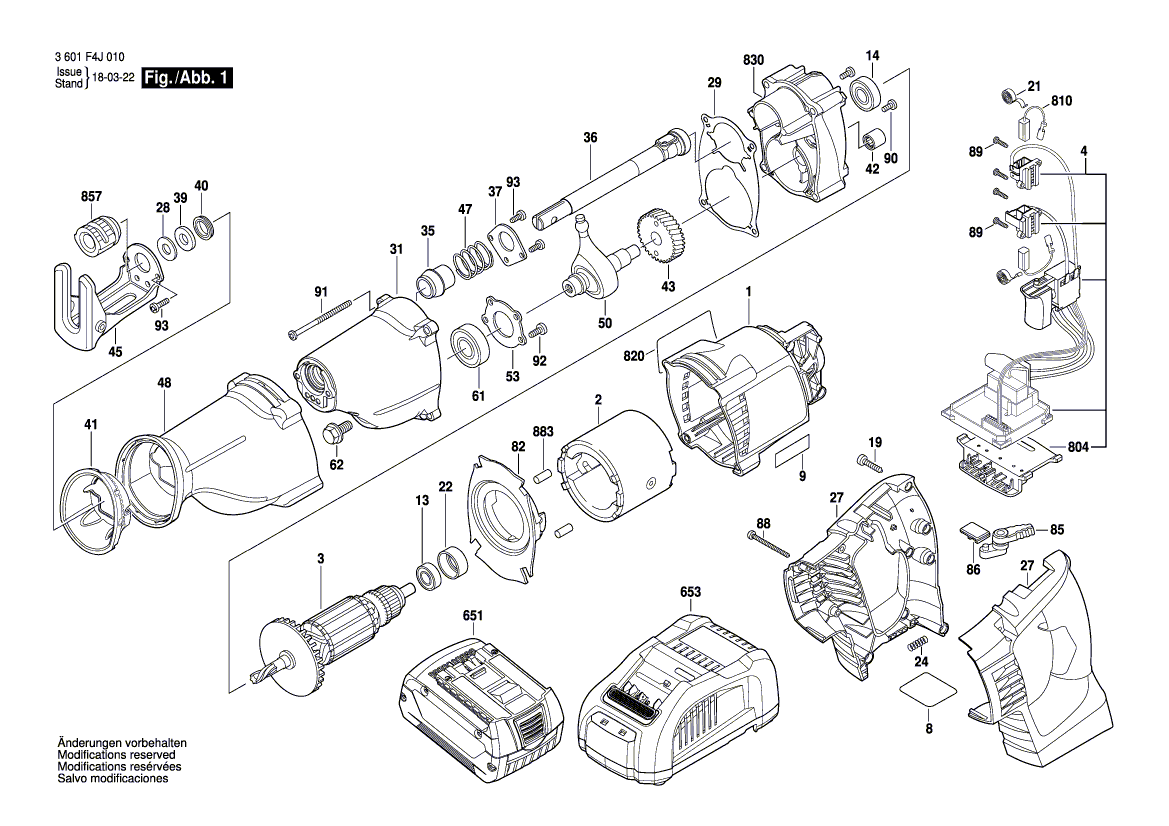 New Genuine Bosch 2610918051 Trunnion
