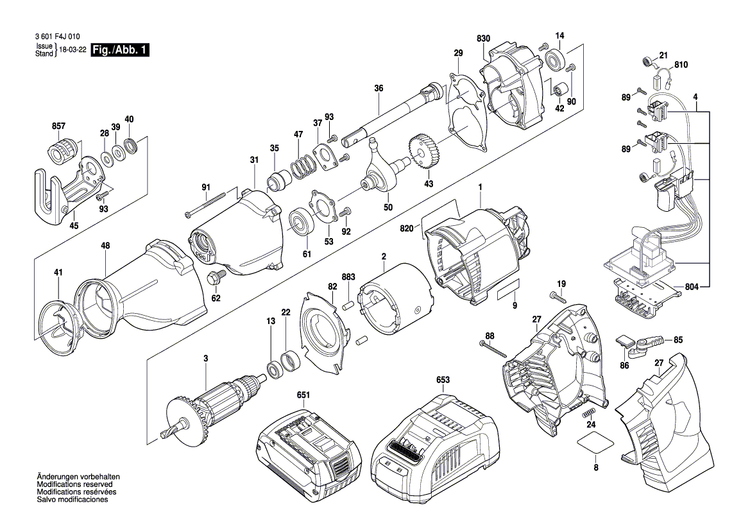 New Genuine Bosch 2610918051 Trunnion