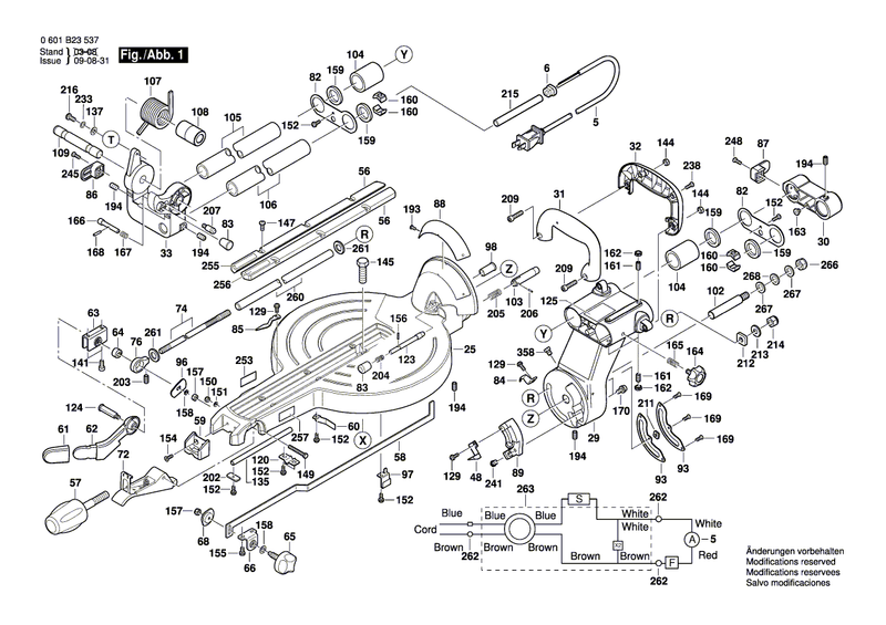 New Genuine Bosch 2610919083 Retaining snap ring