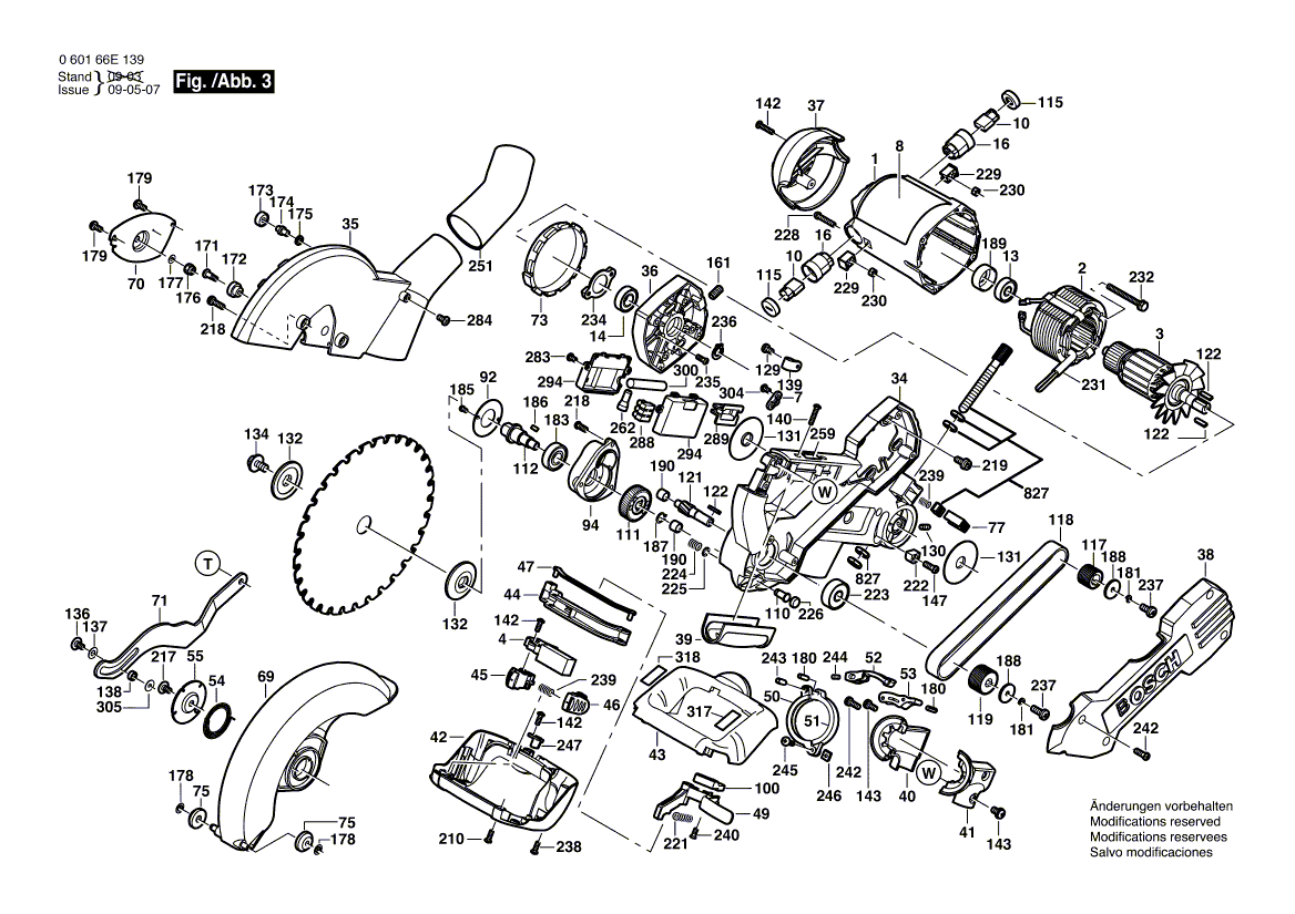 New Genuine Bosch 2610919260 Saw Table