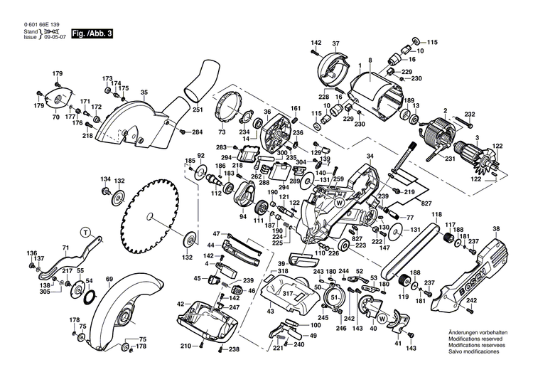 New Genuine Bosch 2610919260 Saw Table