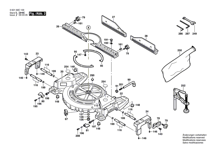 New Genuine Bosch 2610919279 Housing Cover