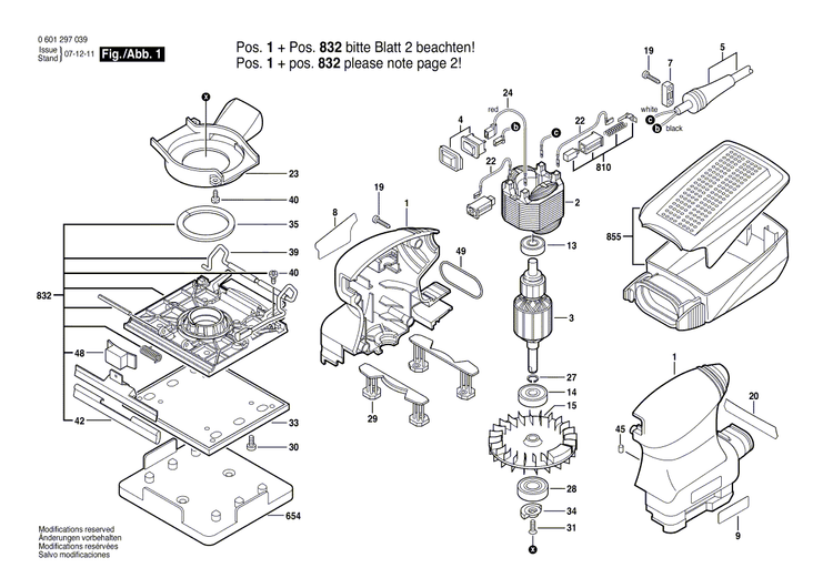 New Genuine Bosch 2610920622 Cable