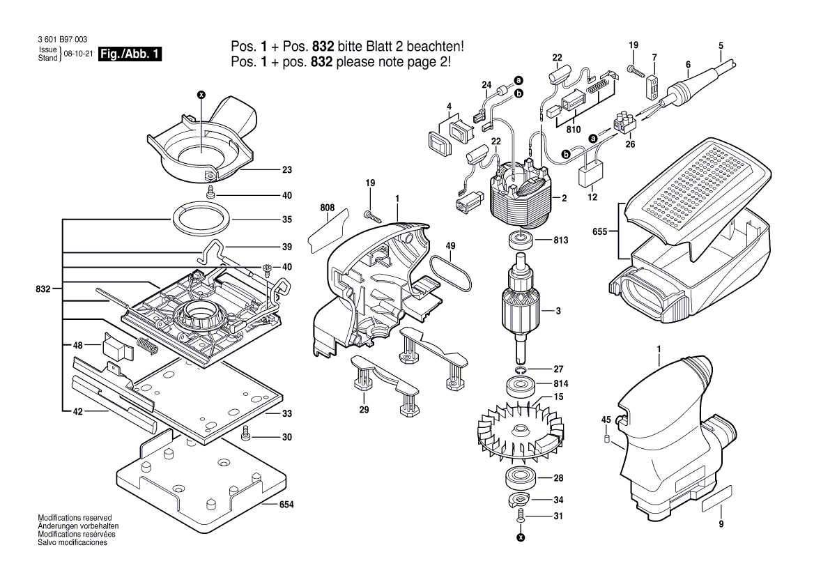 New Genuine Bosch 2610920631 Foam Panel