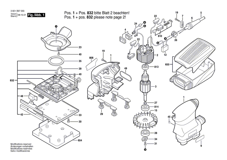 New Genuine Bosch 2610920631 Foam Panel