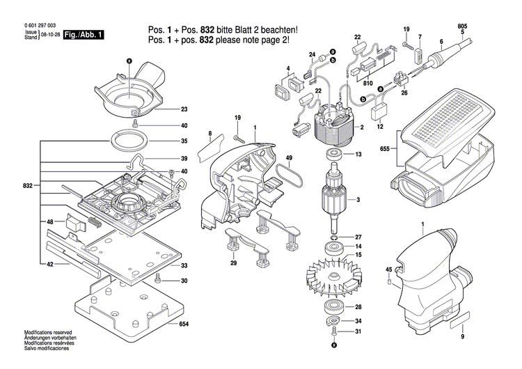 New Genuine Bosch 2610921049 Nameplate