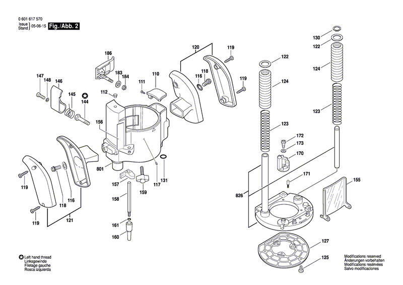 New Genuine Bosch 2610922527 Rod