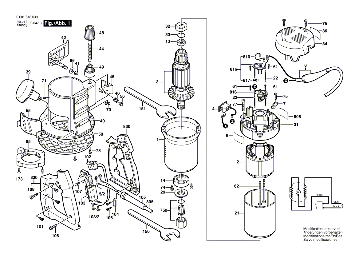 New Genuine Bosch 2610922584 Motor Housing