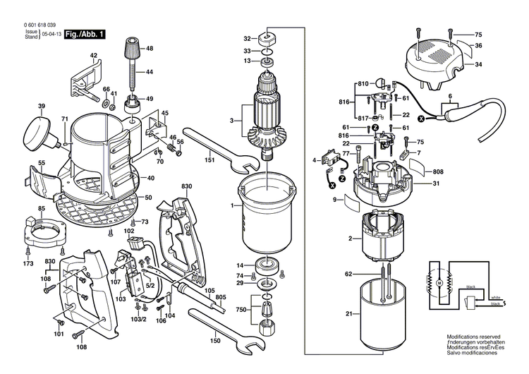 New Genuine Bosch 2610922584 Motor Housing