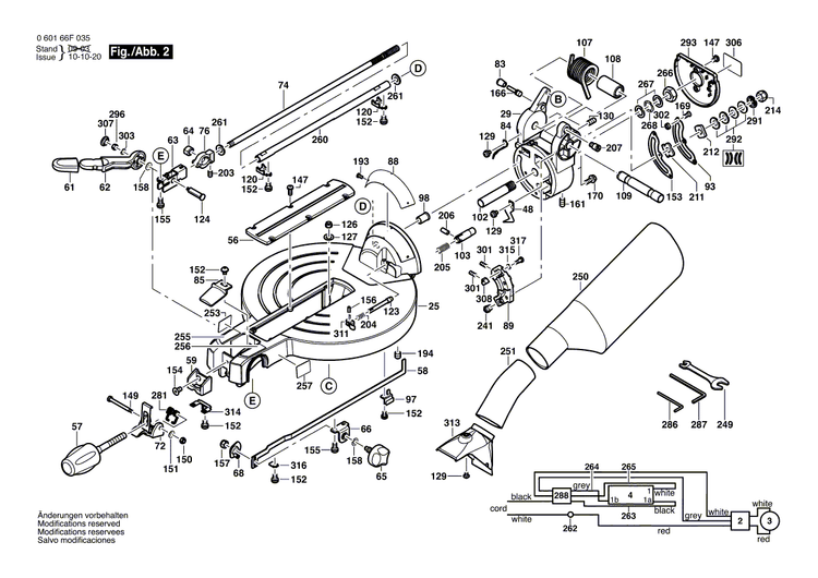New Genuine Bosch 2610923826 Pin