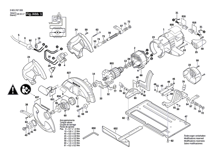 New Genuine Bosch 2610924540 Hinge