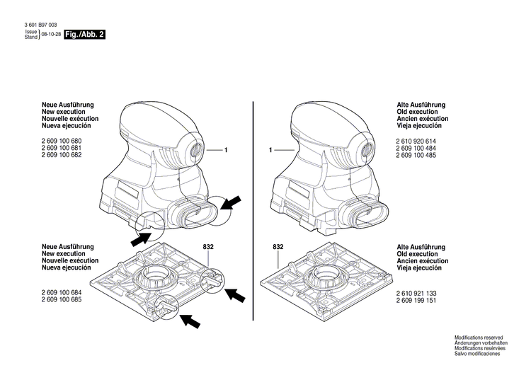 New Genuine Bosch 2610924724 Foam Panel
