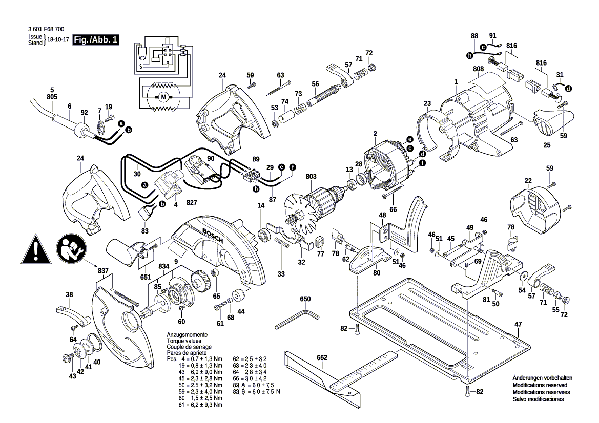New Genuine Bosch 2610925213 Manufacturer's nameplate