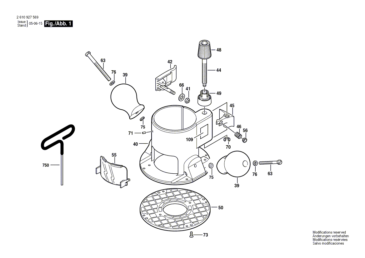 New Genuine Bosch 2610925365 Base