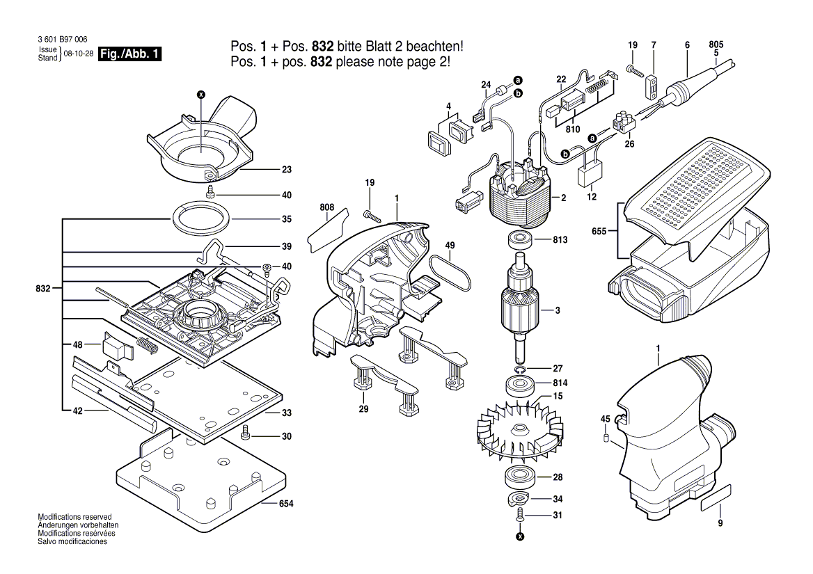 New Genuine Bosch 2610928031 Cable