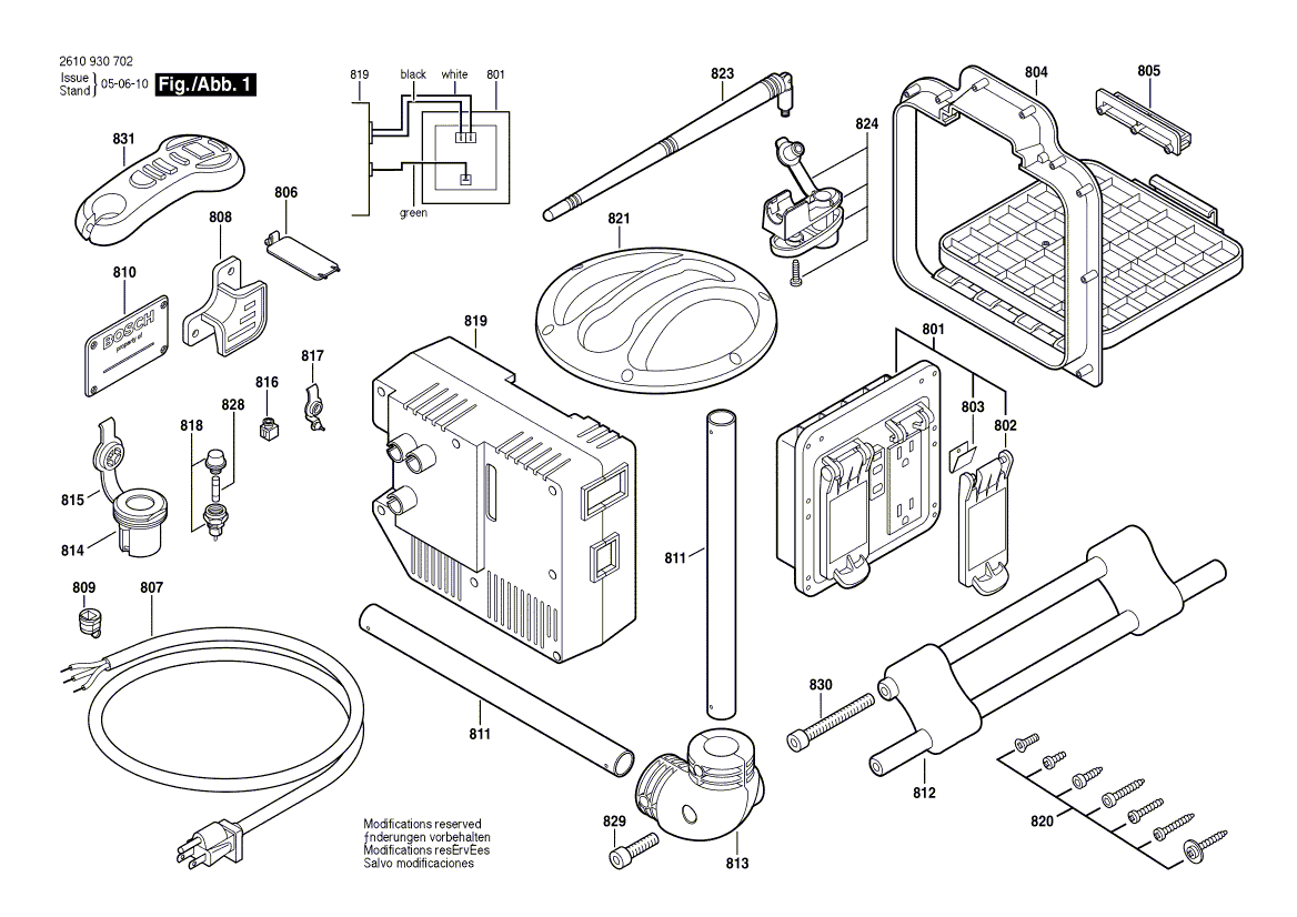 New Genuine Bosch 2610930712 Remote Control