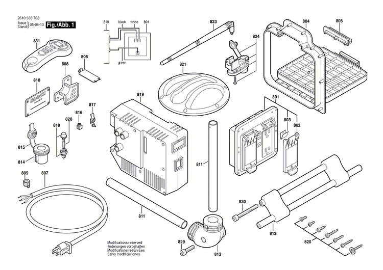New Genuine Bosch 2610930712 Remote Control